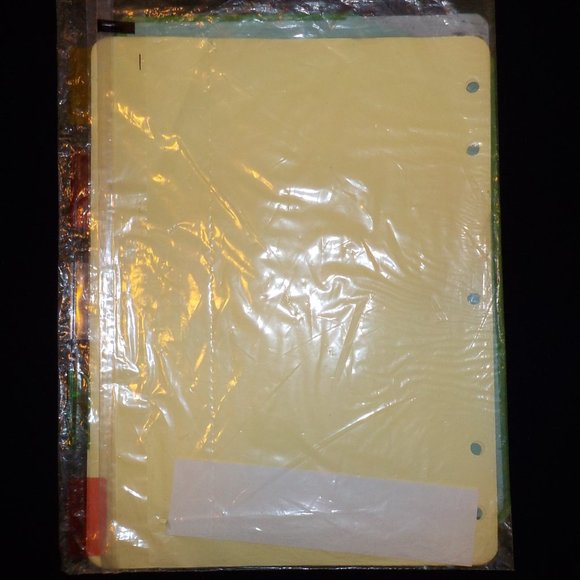 MONARCH PRINCE RING BOOK INDEXES 1 SET 101/2" X 8" 5 TAB POSITIONS/DIVIDERS - Picture 2 of 8